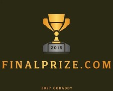 finalprize.com two word .com domain name Godaddy 2015-2027