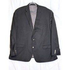 CHAPS Mens Black Classic Fit Blazer Jacket Suit Coat Size 52R