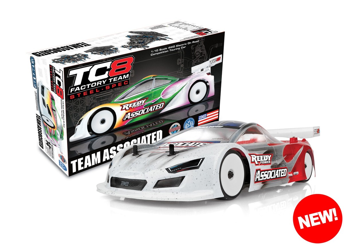 Associated 30142 1/10 TC8 Steel-Spec 4WD Electric Competition