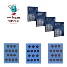Elegant Washington Quarter Coin Folder Set (1932-1998) - Four Volume Collection