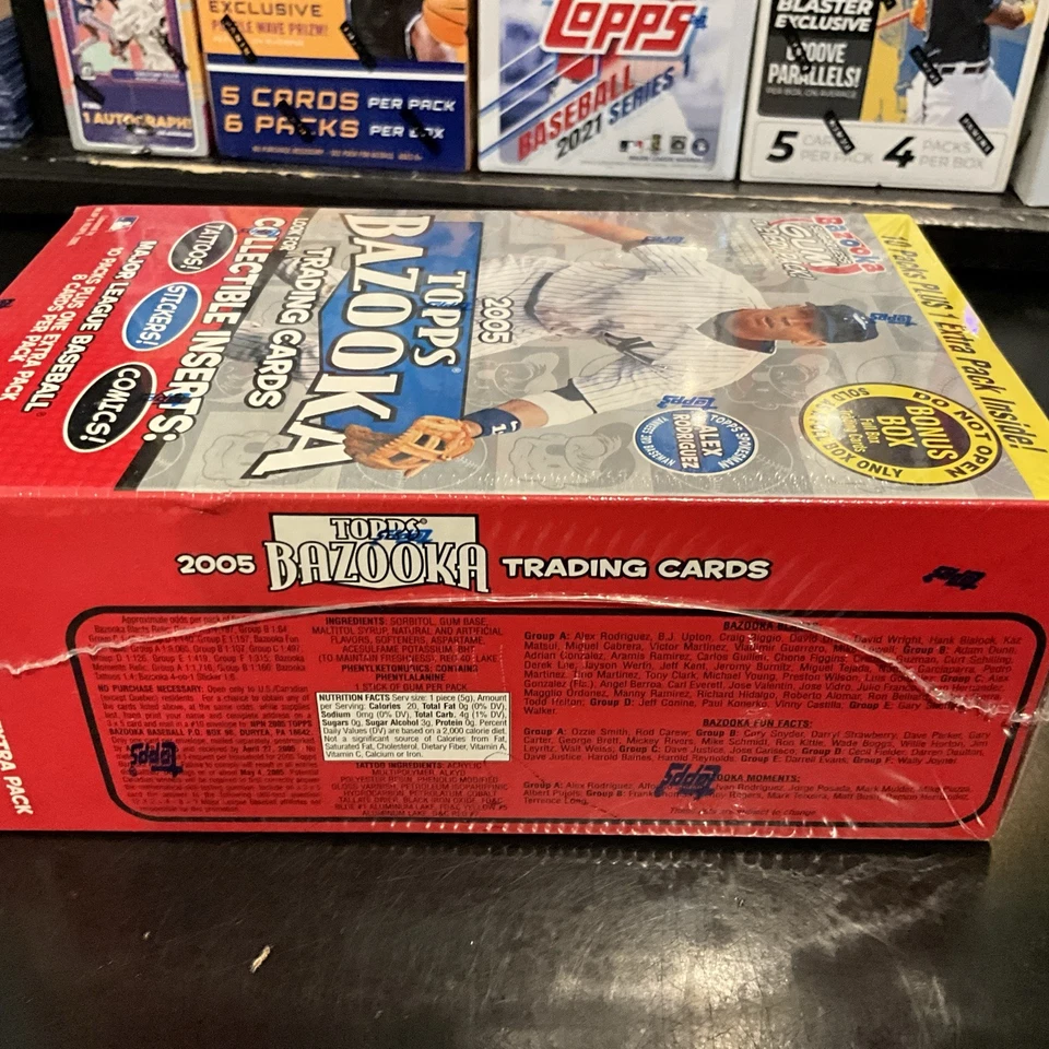 2005 TOPPS BAZOOKA BASEBALL TRADING CARDS 🔥⚾️ RARE FIND ‼️ FACTORY SEALED - Image 4 of 4