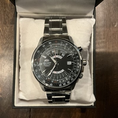 Orient Multi-Year Calendar Automatic Men's Watch Black Dial 100M