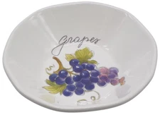 Effetti d'Arte GRAPES Handmade Italy Ceramic Pasta/Soup Bowl 8.75" VGC
