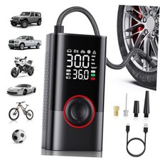 Tire Inflator Portable Air Compressor - Portable Cordless Mini Air Pump with