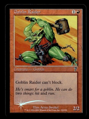 Goblin Raider 192 Foil C 7th Edition