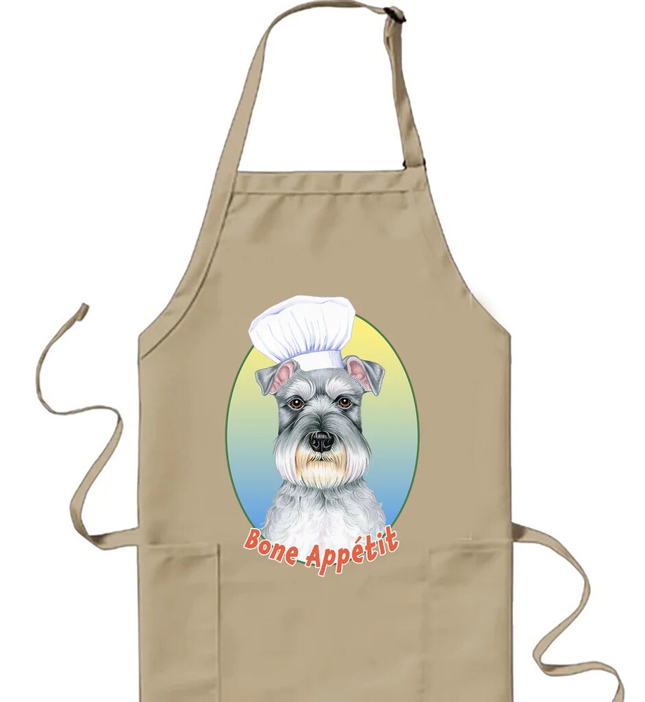 Schnauzer Dog Lover's Kitchen Apron for Cooking Enthusiasts  