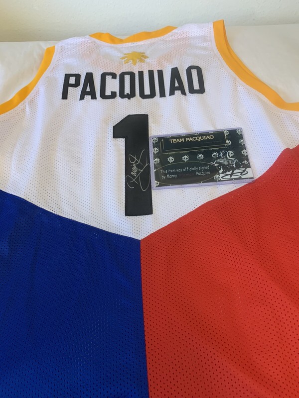 MANNY PACQUIAO AUTOGRAPHED JERSEY TEAM PACQUIAO COA