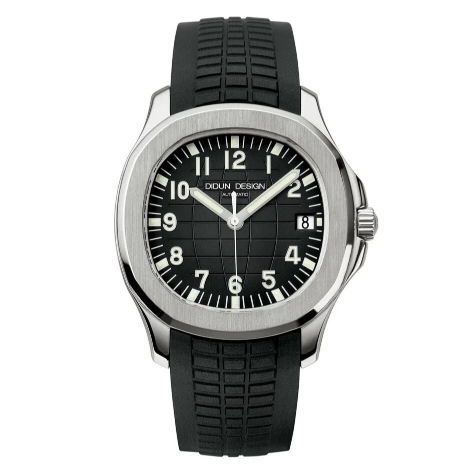 Men’s Watch Black Didun Design Quartz Resin Strap — 第 4/4 张图片