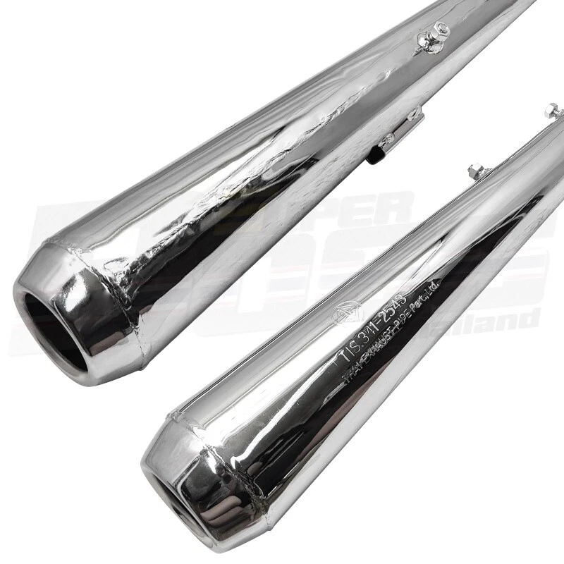 Silenciador de escape para HONDA CB175K4 K5 K6 K7 R+L ***Estilo PT*** Foto 4 de 4