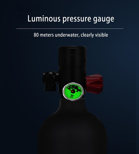 Mini Scuba Diving Tank Kit 1L Oxygen Tank with Pump Equipment Underwater Breath - Picture 14 of 23