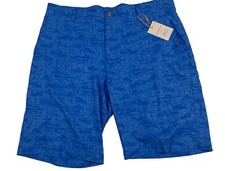 Peter Millar Shorts Men's Sz 42 Crown Sport Shackleford Hybrid Blue Print