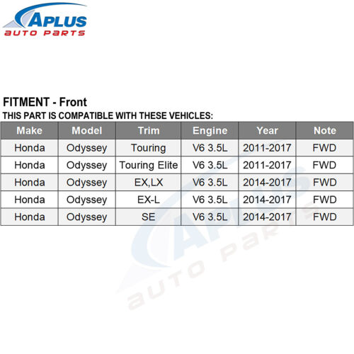 CV Axle Shaft Front Left & Right Set for Honda Odyssey 3.5L V6 FWD 2011-2017 - Picture 4 of 12