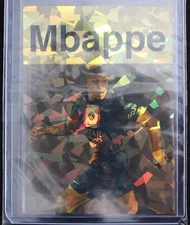 Kylian Mbappe Artist Signed France National Football Team Refractor Art Card 1/3