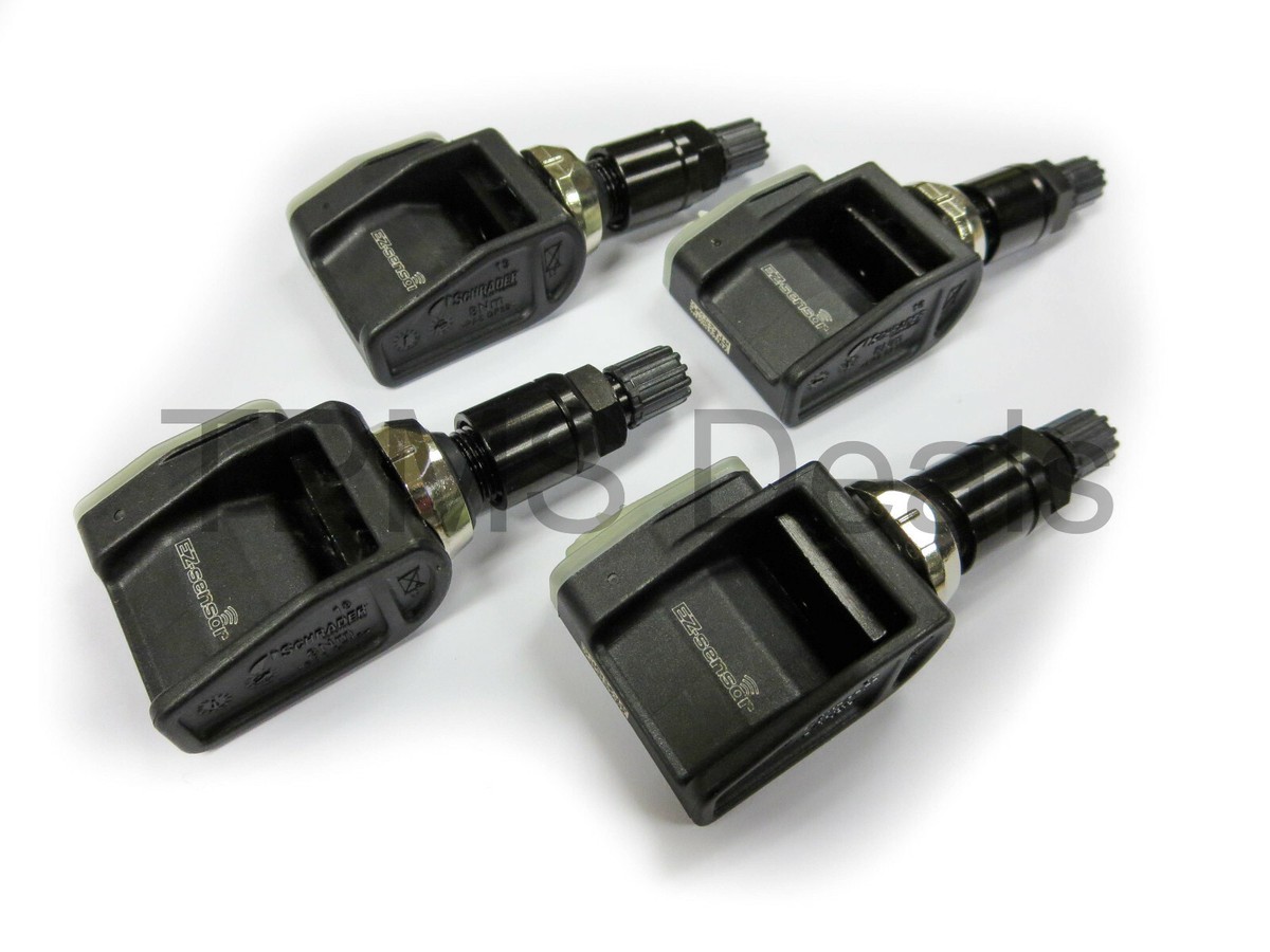 専用ページ168 New Schrader EZ Sensor Black Stem TPMS Set For Toyota 42607-33021
