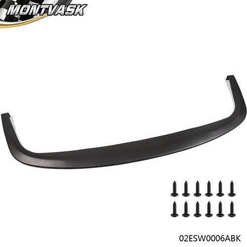 Universal CS Style Front Bumper Lip Splitter Chin Spoiler Under Panel Black