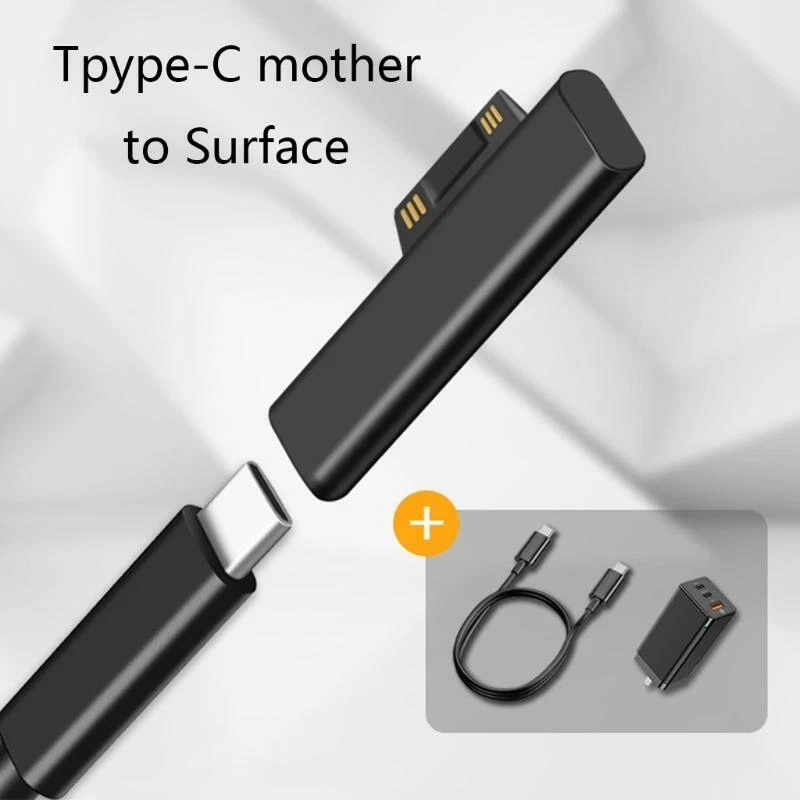 Surface auf Typ C Kabel Schnell Ladekabel Für Microsoft Surface Pro 7 6 5 4 3 Go - Bild 3 von 4