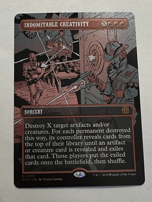 Indomitable Creativity Textured Foil Outlaws of Thunder Junction: Breaking News