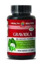 Graviola Supplement - GRAVIOLA EXTRACT 650 - Immune - Graviola Soursop 1 Bottle