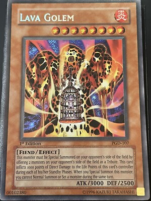 Lava Golem PGD-107 Secret Rare 1st Edition NM Yugioh