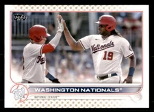 2022 Topps Baseball Gold Star Parallel #218 Washington Nationals Team Stat Card