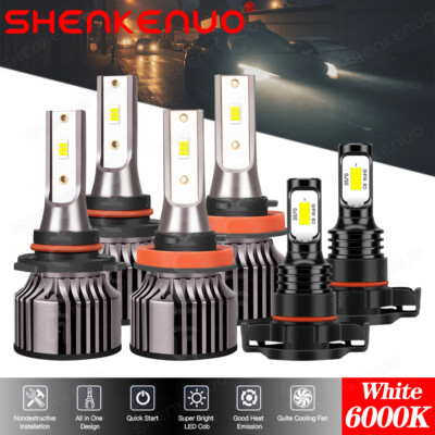 Para For Toyota Corolla 2009 2010 2011 2012 Combo 6x LED Faro + Luces