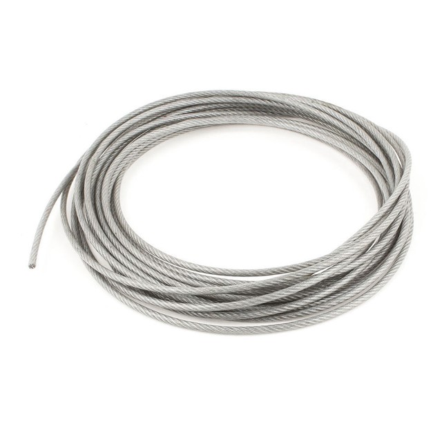 Vinyl Coated STAINLESS STEEL Cable, 1/8 3/16, 7x19 10 to 100 ft Coil