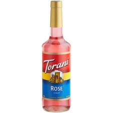 Torani Rose Flavoring Syrup 750 mL Glass Bottle 880361927