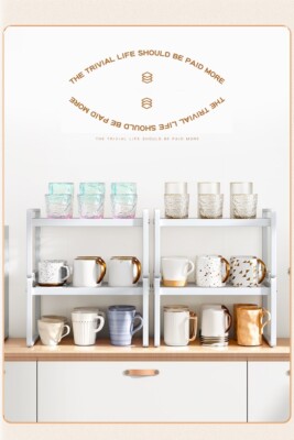 Kitchen Organizer Kitchen Cabinet Storage Shelf Rack Space Saving Steel 