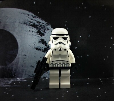 Lego Star Wars Minifigure Stormtrooper Black Head Dotted Mouth