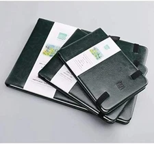 Baohong Academy Watercolor Travel Journal,100% cotton,24 sheets,PU Leather Cover