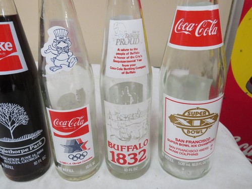 8 COCA COLA 10 OZ COKE BOTTLES 3 LOUISIANA TECH UNIV. 1984 SUPERBOWL CHAMPS SAN - Picture 10 of 10