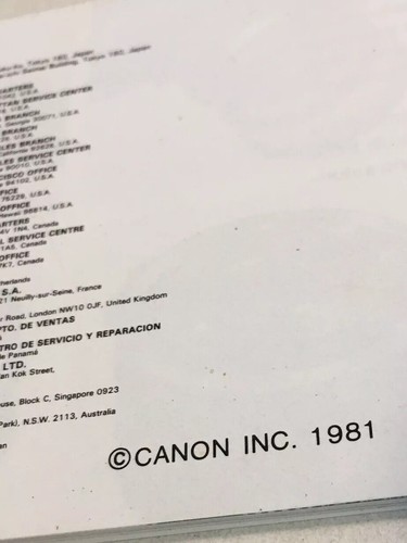 2 1981-82 Canon Lens Guide Book Instruction Manual Lens Wonderland FD Lenses - Picture 4 of 7