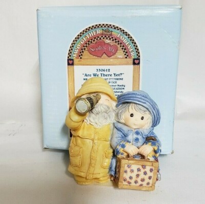 Travel Couple Figurine  Are We There Yet?  1997 Enesco Two-Gether Forever