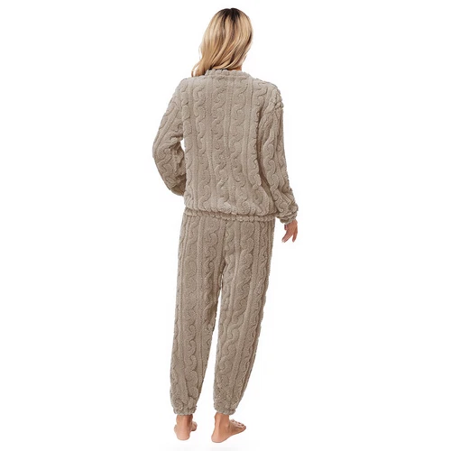 Womens Pajamas Set New Year Sleepwear Solid Color Homewear Elastic Waistband - Picture 77 of 79