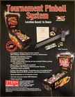 TOURNAMENT PINBALL SYSTEM ToPS - Stern Pinball Flyer - 2002 - RARE - Box Ship — photo 2