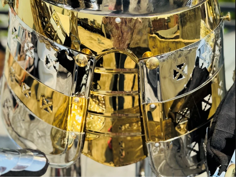 Traje completo de armadura templario medieval | Traje de armadura de caballero de cuerpo completo guerrero de batalla Foto 4 de 4