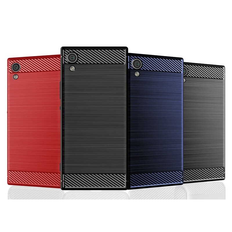 for XA1 Case Silicone Sleeve Drop Drawing Soft Drop Phone Case Black