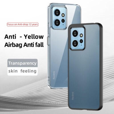 For Xiaomi Redmi Note 12 4G, Luxury Anti-Yellow Transparent Bayer Cover Case