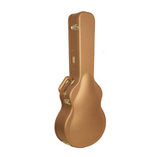 Crossrock Super Jumbo Acoustic Guitar Case for Gibson SJ-200 | Luxury Gold