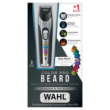 Color Pro Cord/Cordless Rechargeable Hair, Beard Trimmer for Men - 9891-100