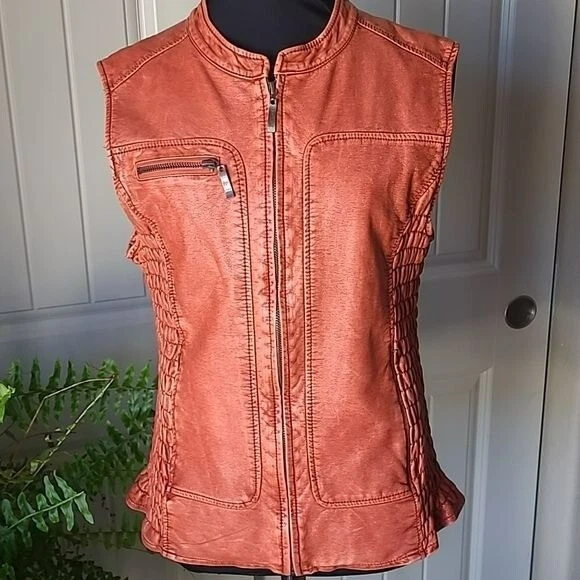 Vegan clearance leather vest