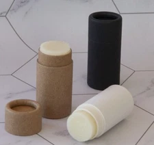 12 Lip Balm Tubes .25oz 7g - Kraft Paper Cardboard Push-Up Cosmetics Container