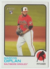 2022 Topps Heritage #617 Marcos Diplan RC Baseball Card Baltimore Orioles