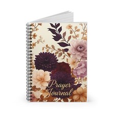 Prayer Journal religious gift Bible Spiral Notebook - Ruled Line