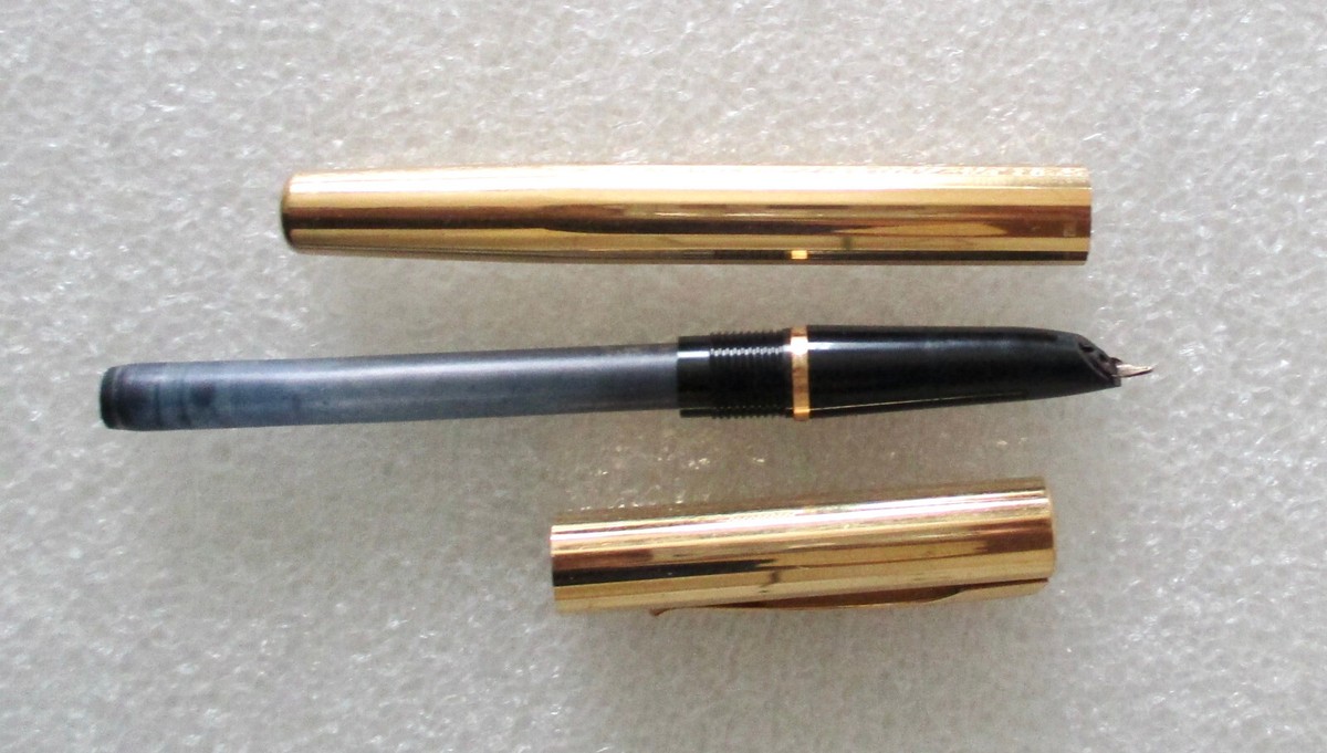 Stylo Plume Waterman Facettes - Plume Or - Chromé - Occasion Parfait État