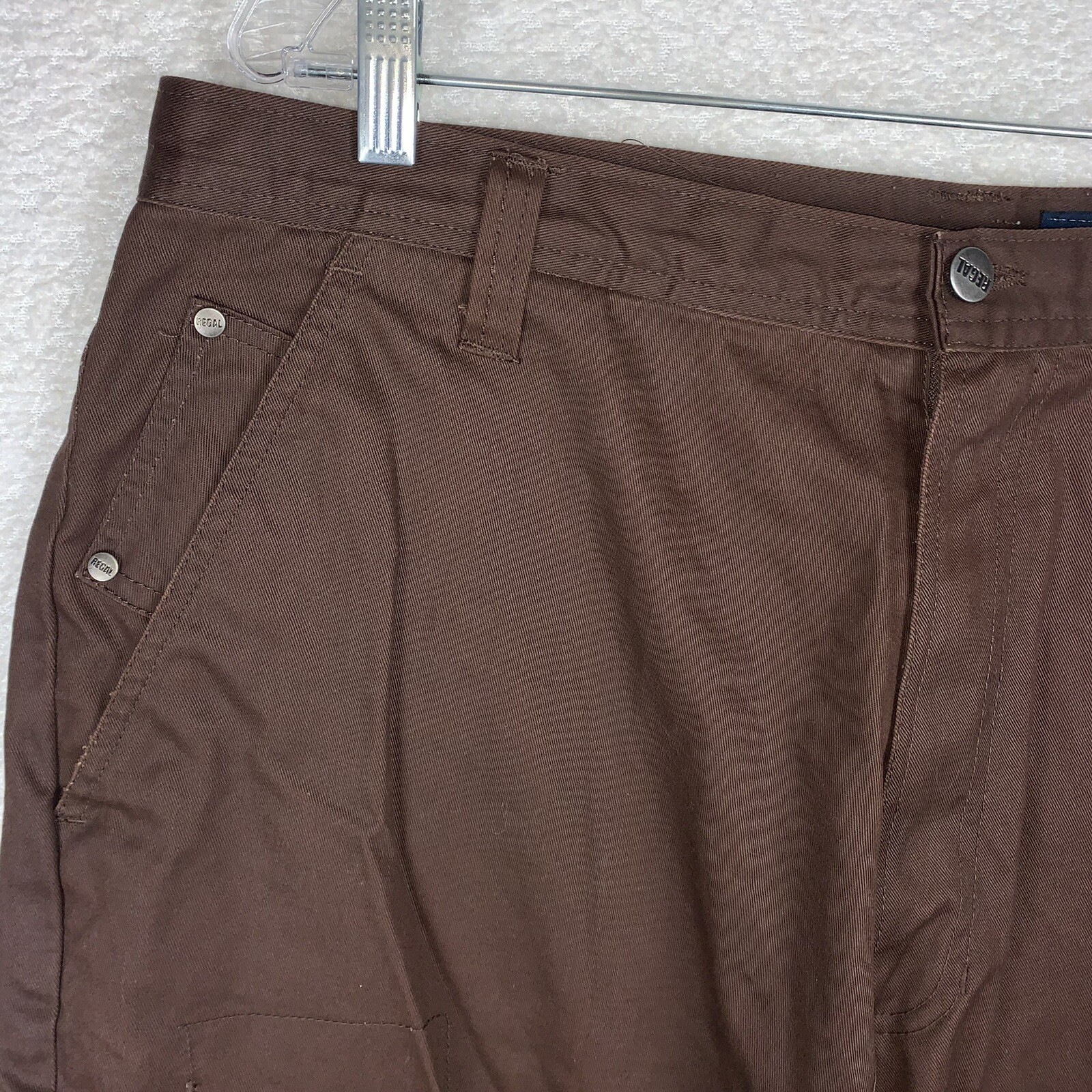 Ralph Lauren Men's Cargo Shorts Brown Size 37 Baggy F… Gem