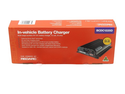 Redarc DC DC Battery Charger vehicle Solar 25 Amp BCDC1225D Quick connect 12 V - Picture 3 of 8