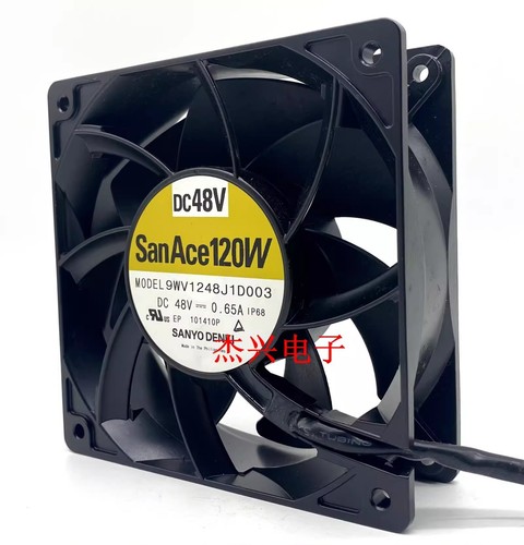 Sanyo 9WV1248P1J1D003 12038 DC48V 0.65A 12CM Waterproof Cooling Fan - Afbeelding 2 van 3