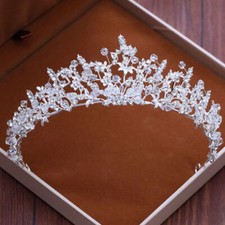 6cm High Little Flower Crystal Wedding Bridal Party Pageant Prom Tiara Crown