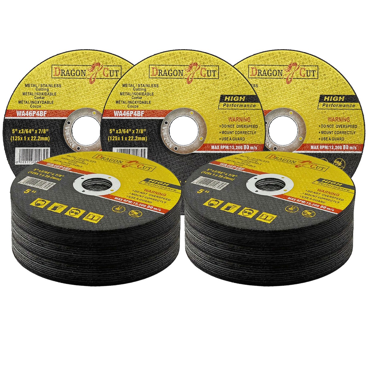 5" 125mm Angle Grinder Cutting Discs - Thin Cut Off Wheels For Metal And Steel E - Foto 11